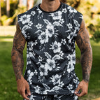 Black top flowers / M