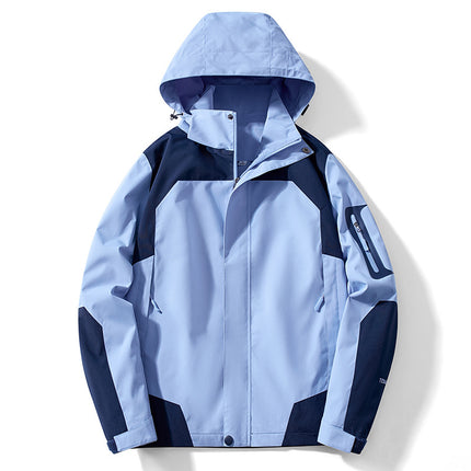 Cross-Mirror Outdoor Single-Layer Jacket for Women, Spring & Fall Thin Windproof and Waterproof Mountaineering Jacket, Jacket for Men