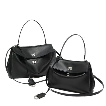 Women's Bag 2025 New Rodeo Handbag First Layer Cowhide Tote Bag Fashionable Cool Single Shoulder Crossbody Armpit Bag