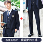 Men's navy blue suit + pants / S