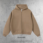 Boxy fit sweatshirt-brown / S