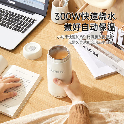 Portable Electric Water Cup Burning Water Cup Health Cup Travel Electric Stew Cup Small Burning Water Heating Thermos Gift Pack