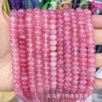 About 5x8mm, about 72 pieces in a string / 24