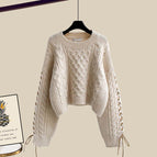 Khaki sweater [single piece] / M [recommended 40-50kg ]