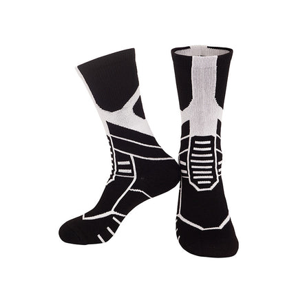 Professional Basketball Socks, Breathable and Comfortable, Towel Bottom Shock-Absorbing Adult Sports Socks, Mid-Tube Non-Slip Sweat-Absorbent Training Socks Wholesale