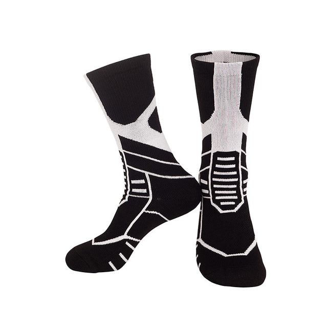 Professional Basketball Socks, Breathable and Comfortable, Towel Bottom Shock-Absorbing Adult Sports Socks, Mid-Tube Non-Slip Sweat-Absorbent Training Socks Wholesale