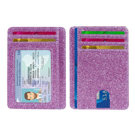 Portable Ultra-thin RFID Card Case Large Capacity Card Case Exquisite Pupi Multi-card Bank Card Credit Card