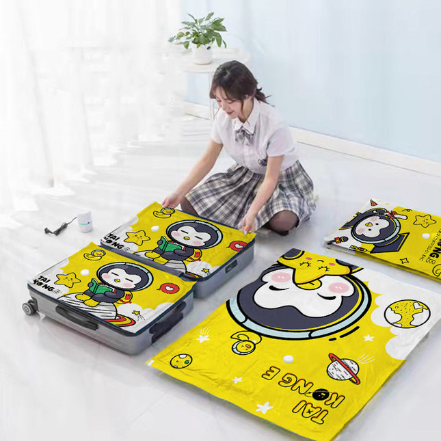 Vacuum Compression Bag Large Size Quilt Bedding Storage Bag Quilt Clothes Household Air Sucking Clothes Finishing Bag
