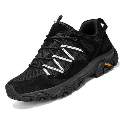 25 Four Seasons Sports Outdoor Shoes for Men and Couples Mesh Breathable Hiking Shoes for Women Off-Road Anti-Slip Hiking Jinjiang Cold Sticky Shoes