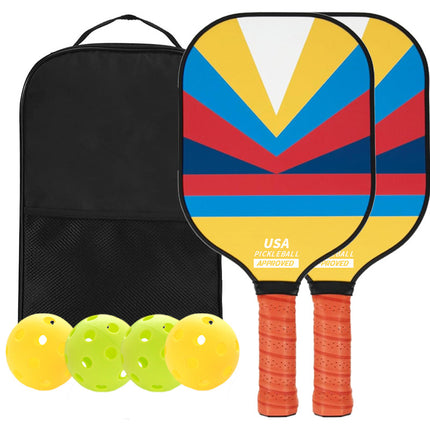 Fiberglass honeycomb pickleball paddle outdoor leisure sports key ball pick racket