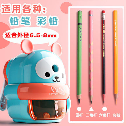 Dingbang cartoon pencil sharpener roll pen hand-cranked primary school children's kindergarten automatic Pen pencil sharpener machine