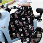 Black letter rabbit-Sun skirt / Free size (40.00 kg-85.00 kg