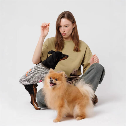 Tops for Dogs, Fashionable New Retro Summer Oversize Elegant, Versatile, Handsome and Personalized Loose Printing 2025
