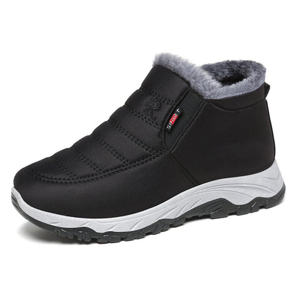 Cotton Shoes Women's Winter New Shoes Women's Foreign Trade Couple's Walking Shoes fleece-lined Thickened Snow Boots for Women