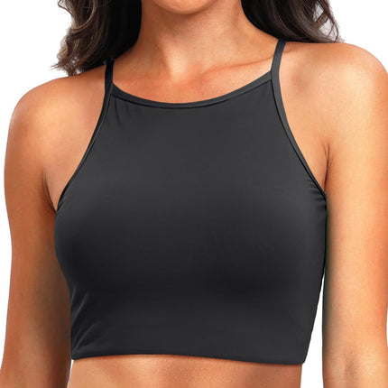 Bikini sports cross-border plus size 2025 vest swimsuit top Amazon European and American sexy women's