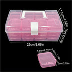 32-compartment suitcase [pink inner box] / Standard