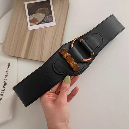 Elastic Decorative Wide Belt for Women, Fashionable and Versatile, Personalized Women's Girdle with Jacket, Coat and Sweater Trend