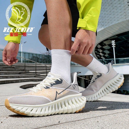 Bee One Wolf Flagship Store Classy Youth Running Racing Sports Shoes Outdoor Casual Soft-Soled Non-Slip Ball Shoes