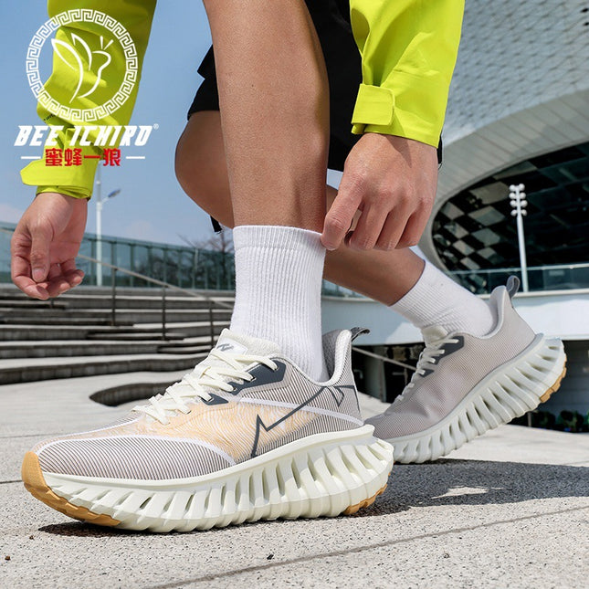 Bee One Wolf Flagship Store Classy Youth Running Racing Sports Shoes Outdoor Casual Soft-Soled Non-Slip Ball Shoes