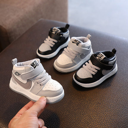 Middle help children's sneaker boys and girls casual board shoes 2022 autumn new non-slip baby shoes toddler shoes