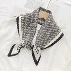 L024-115-01 white / 70cm wrinkled square towel