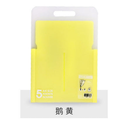 Portable organ bag transparent folder a4 large capacity student examination paper storage bag bill file classification storage bag
