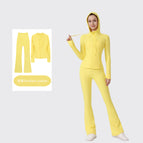 Hooded horn bright yellow suit / 10/XXL