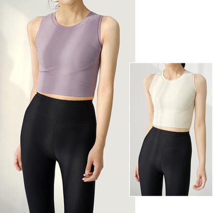Bra-Free Bra All-In-One Women's Quick-Drying Sports Bra Vest Style Yoga Fitness Clothes Japanese Warehouse Can Be Wholesale