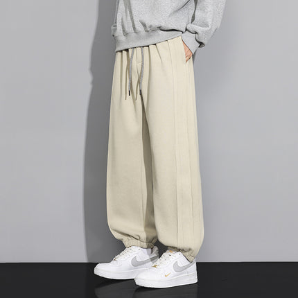 Nasa2025 Spring and Autum New Loose Slimming Look Leggings Men's Plus Size Cotton Casual Sweatpants