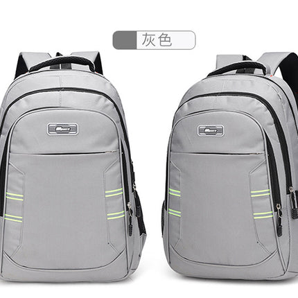 New Computer Backpack 2024 Large Capacity Reflective Strip Men's and Women's Outdoor Travel Bag Backpack Student Schoolbag Trendy