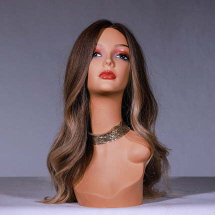 European and American wig model head shoulder model wig hat scarf jewelry window display props mannequin