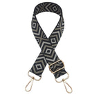 Gray on black / Light gold hook