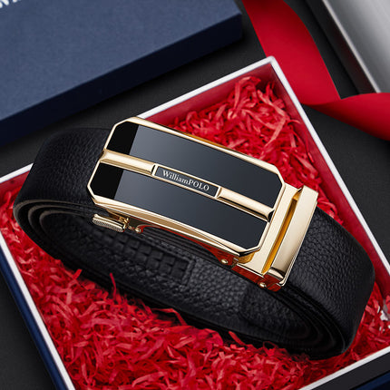 Emperor Paul Belt Men's Genuine Leather Belt Genuine Soft Alloy Belt Men's Simple Belt Men's High-End
