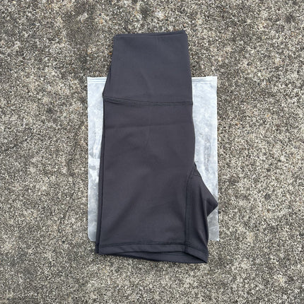Wholesale Women's Slim Yoga Riding Shorts Sanding High Elastic Sports Fitness Quarterpants Inside Pocket Short