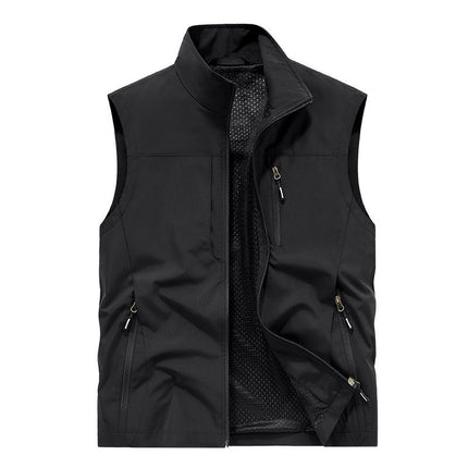 Volunteer Service Vest with Printed Logo, Fishing Outdoor Leisure Clothing, Company Event Advertising Clothing with Printed Text