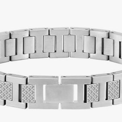 Cross-Border E-Commerce Fish Scale Pattern Stainless Steel Jewelry Titanium Steel Bracelet Men's Chain Saturn Personality Chain Trendy Hot Item