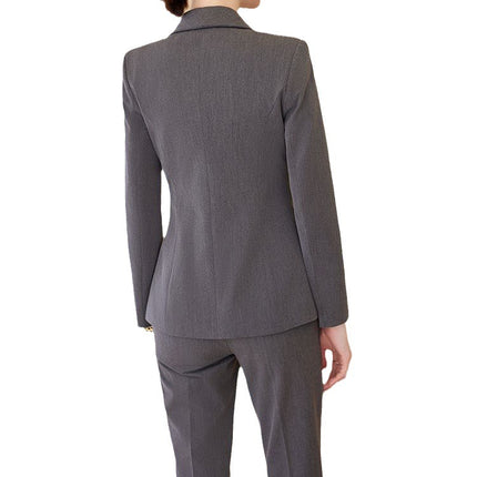 Suit suit Women's Autumn New Business Wear Fashion Elegant Goddess Fan Suit Dress Hotel Manager Work Clothes