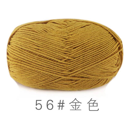 Su He 4-strand Milk Cotton Baby Wool Combed Cotton Fine Wool Hand Knitted Sweater Pure Cotton Baby Wool Ball