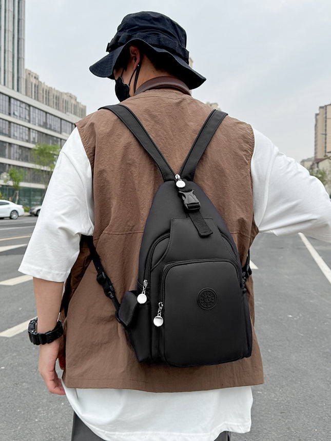 Chest Bag Backpack Single Shoulder Crossbody Bag Three-purpose Bag Multi-purpose Bag Oxford Cloth Multi-layer Casual Lightweight Men's Bag Women's Bag