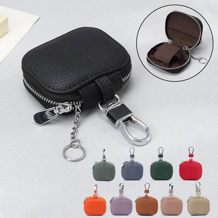 New Genuine Leather Key Case Small Mini Top Layer Cowhide Waist Hanging Key Bag Household Unisex Key Case