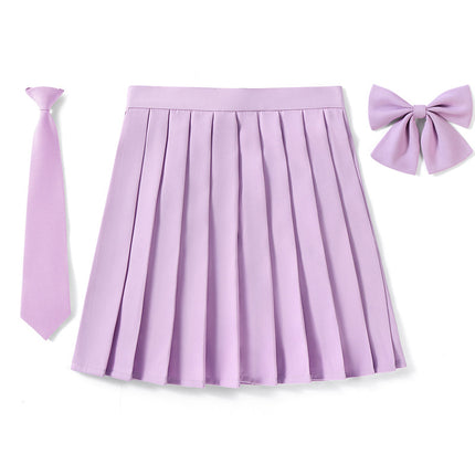 Factory Outlet in stock New High Waist Japanese plus size Animation Pleated Skirt Spring and Autumn COS Class Uniform School Uniform Men's and Women's Skirt