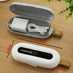Oval data cable storage box (white one)