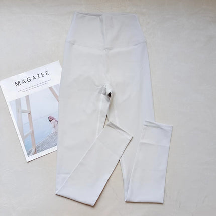 lu same style brushed ~ soft and delicate skin-friendly high waist hip lifting yoga pants fitness ankle-length pants in area T ~