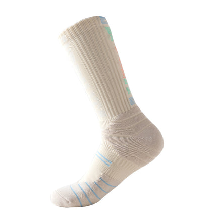 NBA Professional Basketball Socks Men's Medium Tube Breathable Long Tube Professional Practical Training Summer Towel Bottom Sports Socks
