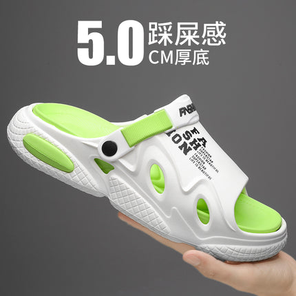 Slippers for Men's Summer Outer Wear, Trendy Brand, Beach Sandals, Outdoor Dual-Purpose Sandals