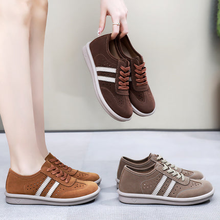 Women's German Training Shoes, New Summer Retro Lace-Up Sneakers, Casual Women's Shoes with Soft Soles, Versatile and Breathable Trendy Sneakers