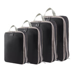 Black [compressible four-piece set]