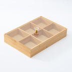 [thickened and anti-mildew] six compartments with cover