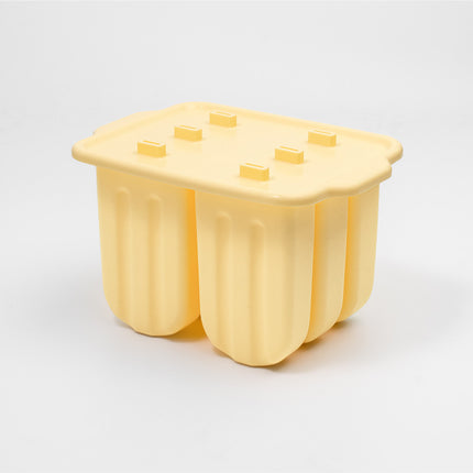 Cross-Border New Oval Ice Cream Mold with Lid, Easy to Release, Cheese Popsicle DIY Home Ice Cream Mold