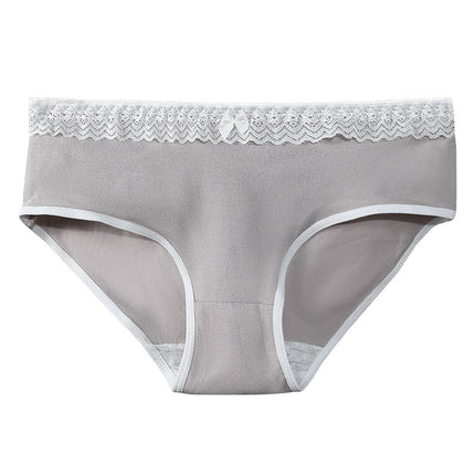 Women's Cotton Underwear Women's Comfortable Breathable Briefs Summer Thin Mid-Waist Girl's Young Underpants Cotton Crotch Shorts
